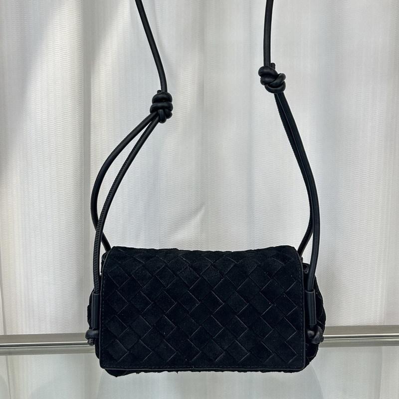 New Leather Cowhide Suede Woven Small Square Bag Tote Bag Pillow Bag Single Shoulder Crossbody Handbag Women's Bag