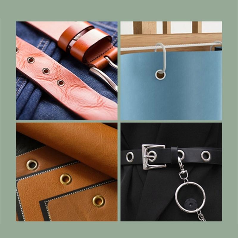 5 Prongs Metal Button Fasteners Tool With Metal Pliers and Hole Puncher For Backpacks Clothing Leather Bag Sewing Craft