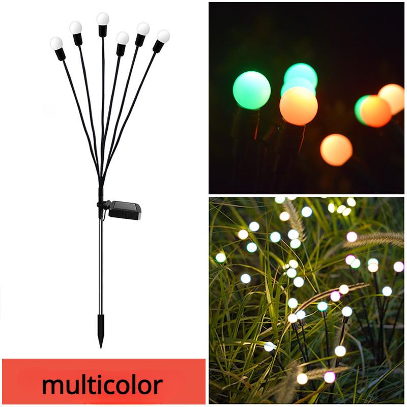 Solar Firefly Lamp Outdoor Waterproof Led Garden Lawn Lamp Wind Shake Sunlight Drive Landscape Courtyard Terrace Decoration
