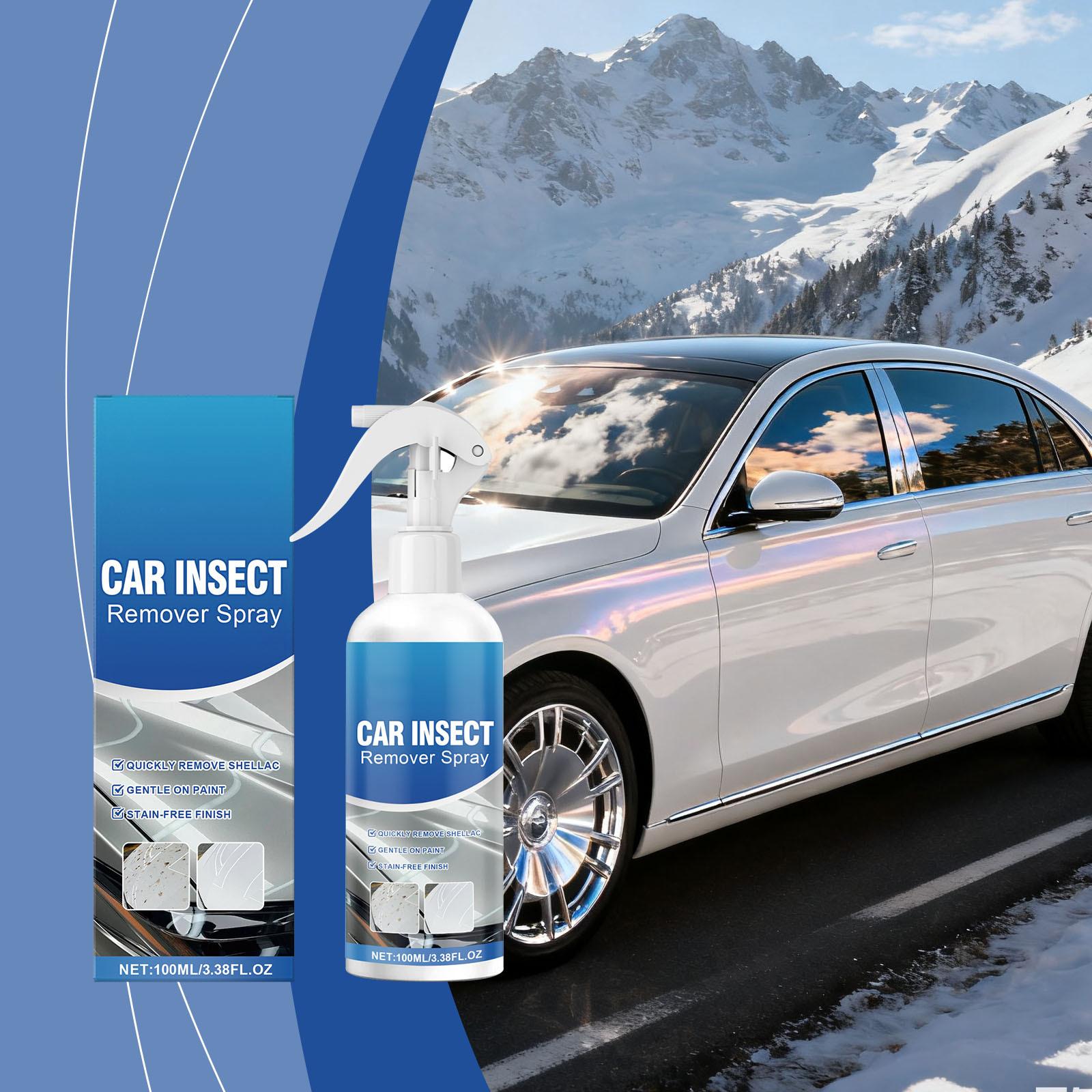 

Car Insect Spray , Daily Cleaning, Stain Removal, and Gloss Enhancement for Car Surfaces ,100ml, One Size