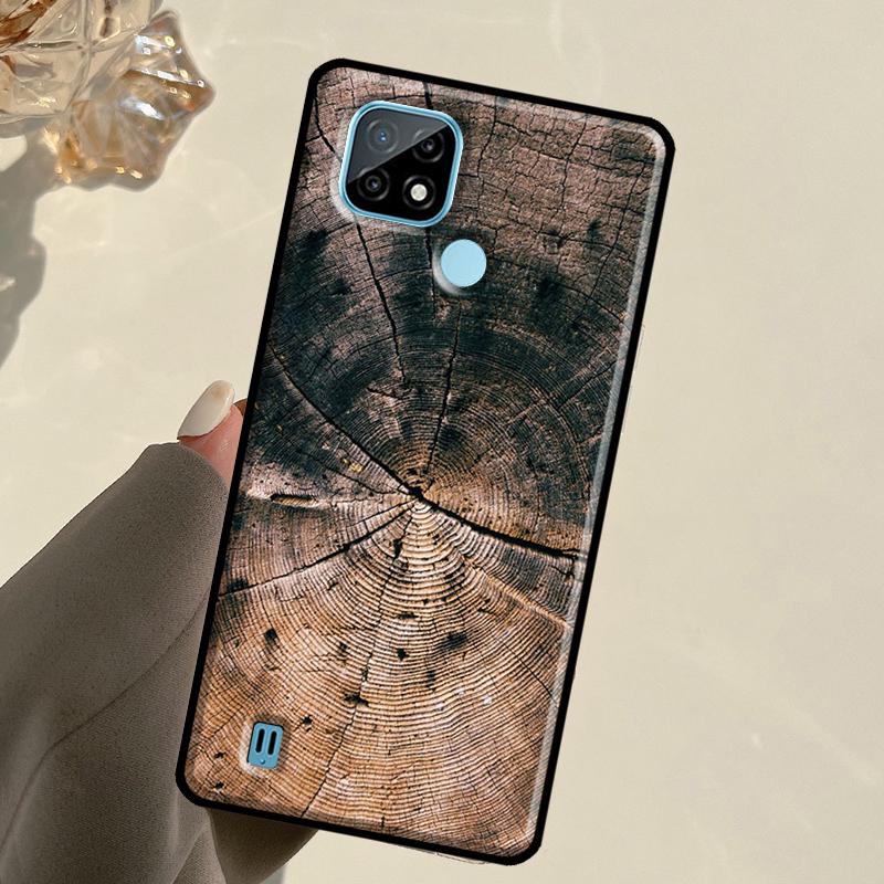 Pattern Wood Textures For Realme GT 7 Pro GT 6T 6 5 C67 C61 C55 C53 C51 C21Y C25S C75 10 11 12 13 14 Pro Plus Case
