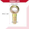 Hihaha Ball Head Oil Pipe Fittings/Fuel Pipe Joint Adapter for Car Motorcycle / 14mm Inner Diameter 12mm Outer Diameter/Bronze Color, Set of 4
