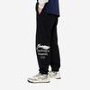 Li-Ning Sports Lifestyle Series Letter Fleece Loose Warm Versatile Cuffed Casual Pants Men Bottoms Black AKLU921-1