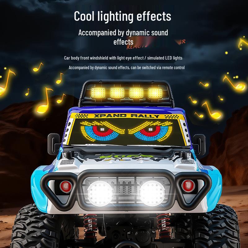 Six-Wheel Remote-Control High-Speed Off-Road Climbing Car with Lights & Music - Large Toy for Kids/Boys