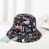 Sunscreen Hip Hop Cap Letter WHAT Panama Bucket Hats Fishermen Caps Graffiti Fisherman Hats  Summer