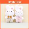 Adorable Plush Bunny Keychain With Bow Short Plush Rabbit Stuffed Animal 15cm