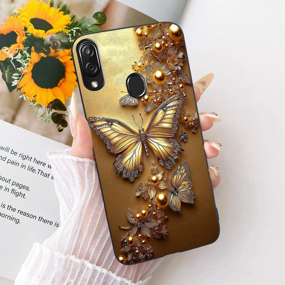For ZTE Blade V10 Vita Case Luxury Flowers Butterfly Painted Cover Soft TPU Phone Case For ZTE Blade V10 2019 V10Vita Funda Bags