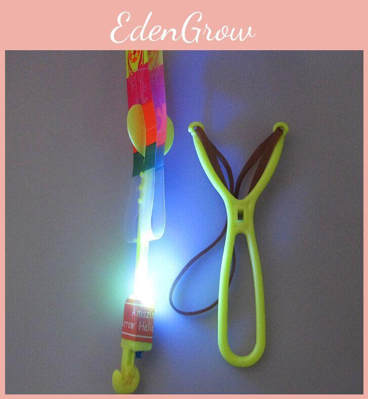 1pc Led Sling Shot Toy Arrow Flying Light Up Christmas Stocking New Stuffers