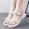 Sommer Damensandalen mit dicker Sohle Damenmode Leichte Klettverschluss Outdoor Freizeitsandalen Strandschuhe Hausschuhe für Mädchen