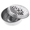 Portable Stainless Steel Mosquito Coil Box Outdoor Anti-mosquito Coil Seat with Lid Mosquito Coil Holder