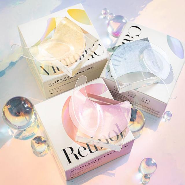 K-SECRET Eye Gel Patches 60ea/Caffeine Instant Relief/Retinol Advanced Regenerating/ Vitamin C Extra Illuminating/ Korean Cosmetics, Kbeauty