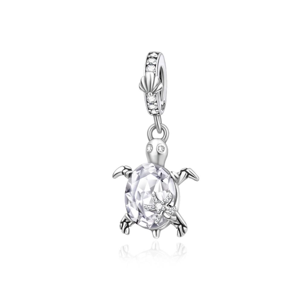 925 Silver Pendant Charms Coin Seal Monkey Bear Butterfly Rose Heart Beads DIY Bracelets Necklaces Fine Jewelry Gifts