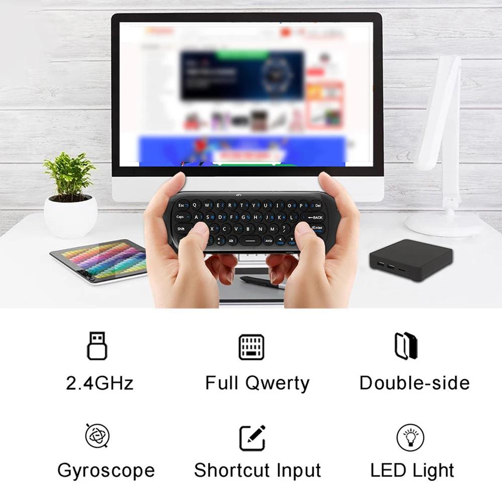 W1 MINI 2.4G Remote Control Wireless Keyboard 6-Axis Motion Sense Air Mouse IR Learning for Smart TV Android TV BOX PC