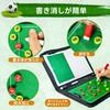 Pure Vie Soccer Tactics Board with Zipper Case, Portable, 26 Magnetic Pieces (2 Colors), Foldable, Half/Full Size, 30 Sheets of Memo Paper, Waterproof
