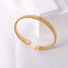 High-End European & American Titanium Steel Woven Bracelet: Non-Fading & Versatile Style for Girls
