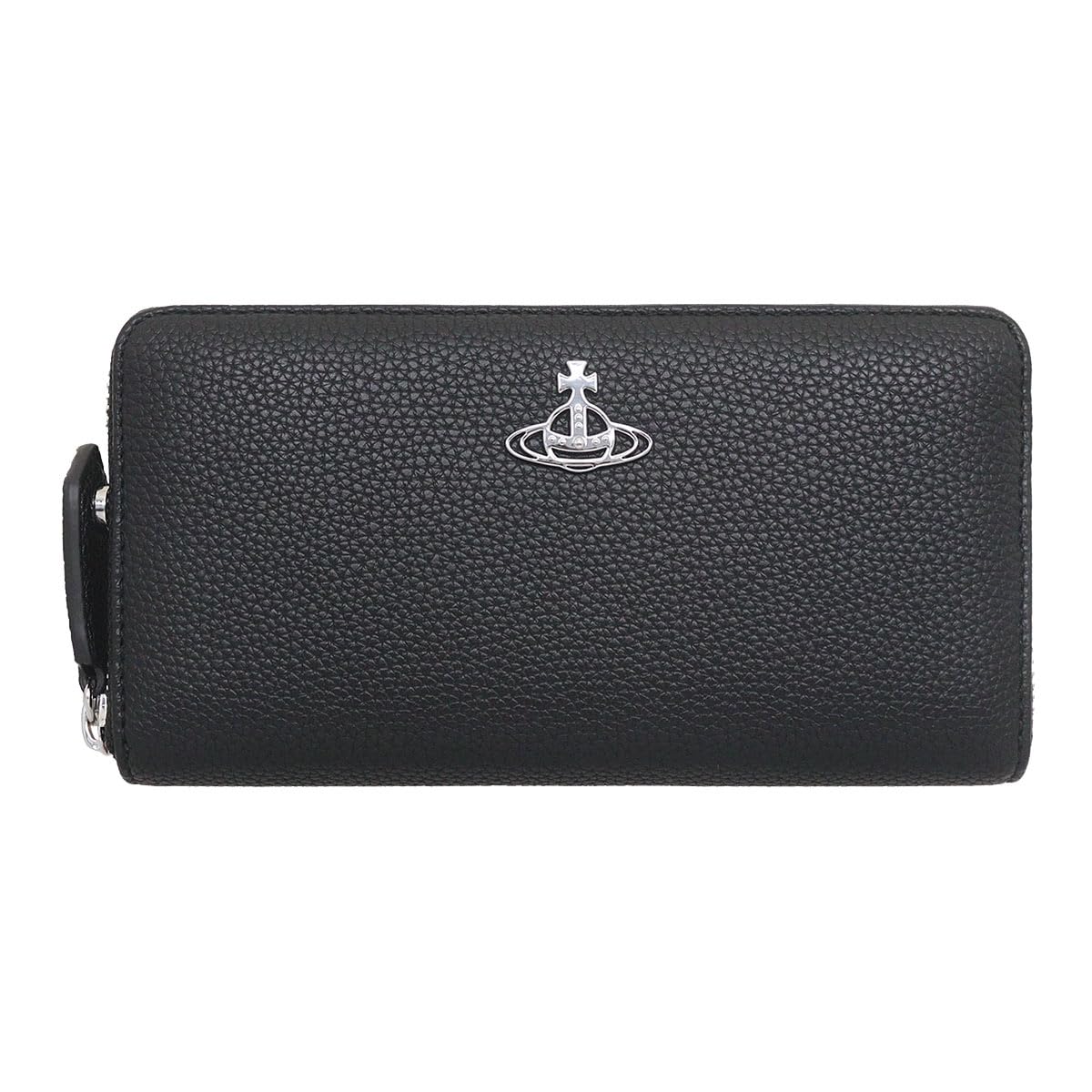 

Vivienne Westwood Joanna Vegan Grained Leather Long Wallet in Zip-Around (51050001 02103) Black, Women s [Brand Name] [Used] чорний
