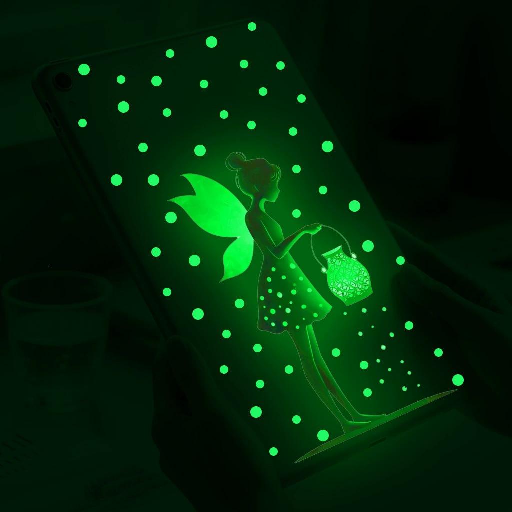 Luminous Green Butterfly Light Switch Stickers Removable Glow In The Dark Girls Room Wall Decals Home Decor