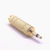 Vergoldeter 6,35mm Stecker auf 3,5mm Buchse Mono-Adapter für Mikrofon/Headset