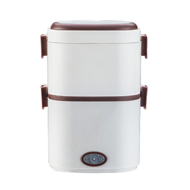 Electric Rice Cooker 220V Heating Lunch Box 2 Layers Self Cooking Machine Food Steamer Food Storage Box For Home Office School