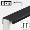 6/1Pcs Furniture Handle Brushed Household Gold Silver Matte Black Lacquer White Hidden Cabinet Handles Arc Aluminum Edge Sealing