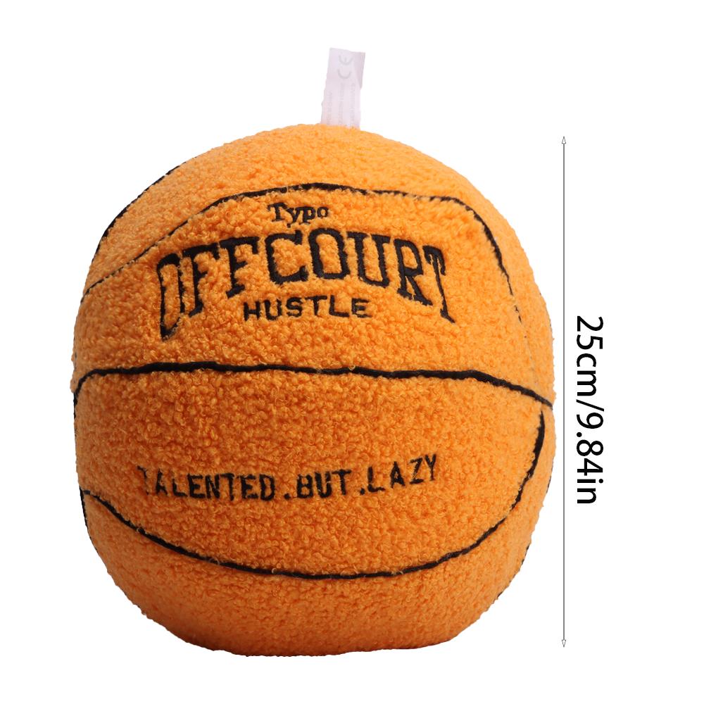 25CM Basketball Plush Pillow Soft Trendy Gift for Kids Boyfriend Home Decoration Birthday Present