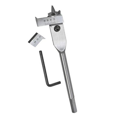 Adjustable Woodworking Spade Drill Bit Set, High Carbon Steel Expansive Flat Boring Tool 15-45mm/22-75mm Easy To Adjust
