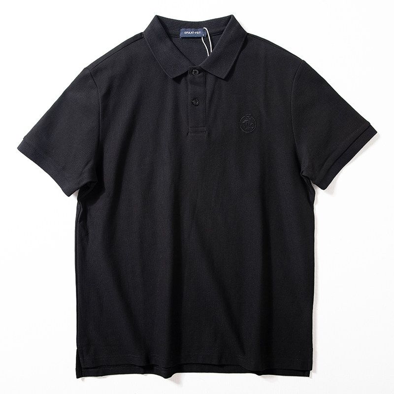 Short-Sleeved Men's Polo Shirt 2025 Summer New Style Breathable Half-Sleeved Top Versatile Business Casual Work Clothing Lapel T-Shirt