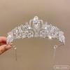 Moderna Para Tiara Adornada con Cristales Perfecta para Ocasiones Especiales