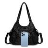 Middle-aged Mother Bag Women's Crossbody Bag Large Capacity Soft Leather Hand Shoulder Bag