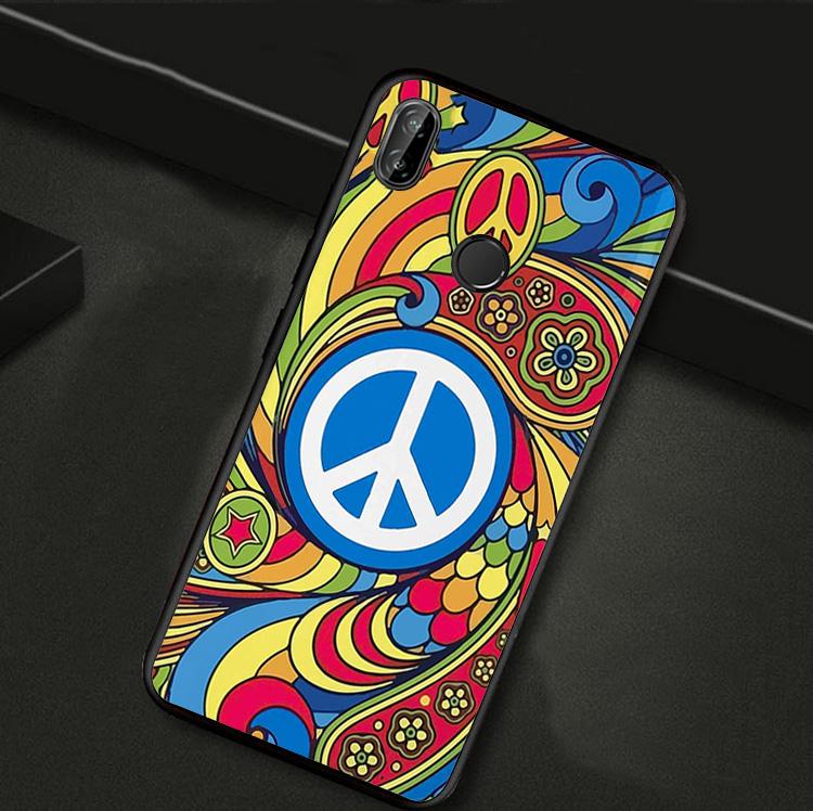 Hippie Daisy Tie-dye Flower Peace For Huawei Nova 10 9 SE 3i 7i 8i 11i 12i Y73 Y90 Y70 Y72 Y61 Y91 P60 Pro P30 P40 Lite Case
