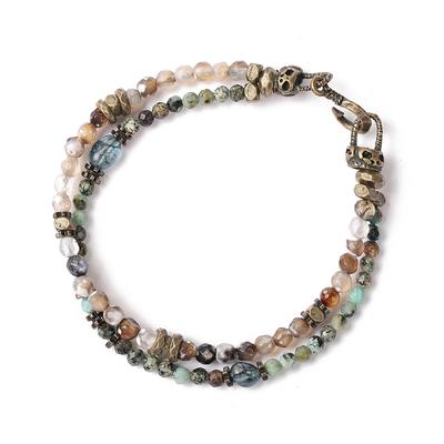 Qoocobb Multicolor Gemstone 2-Way Bracelet Gemstone Classic-37