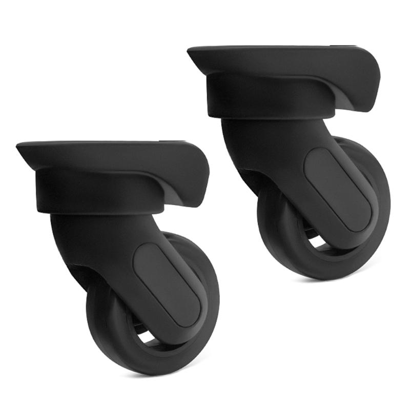 2Pcs Trolley Casters Replacement Heavy Duty Roller Wheel for Luggage Box Suitcase 360 Degree Swivel kit SilentWheel