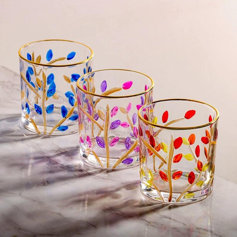 Murano Glass Cup 2025 Latest Italian Zecchin Design National Quintessence Hand Painted Wineglass Smart Soul Whiskey Tumbler Gift