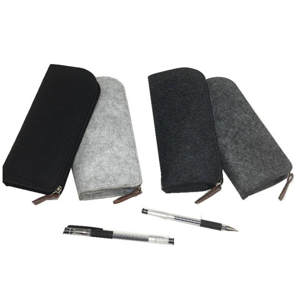 Case Large Capacity Felt Cloth for Girls Pencil Bag Felt Pencil Case Stationery Organizer Pen Pouch