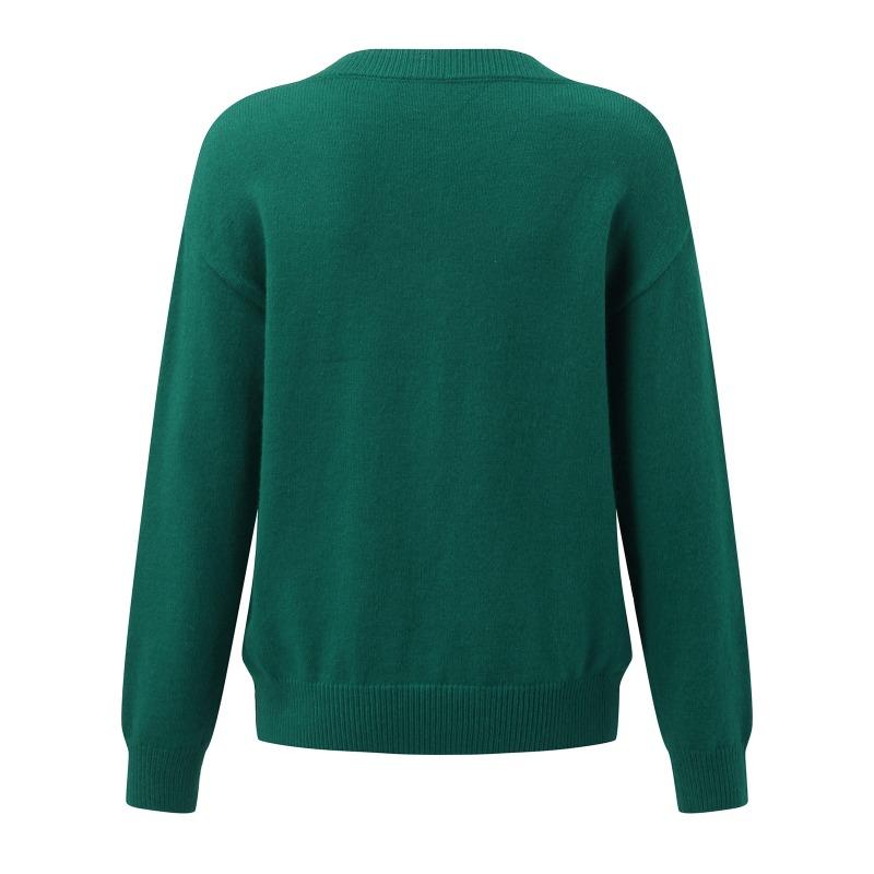 Women S Long Sleeve V Neck Loose Knit Pullover Sweater
