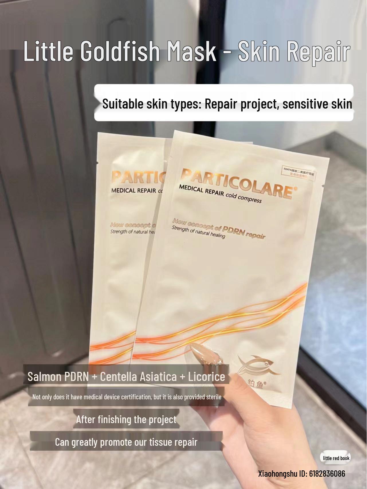 Platinum Salmon Mask Sea Grape Cold Compress for Post-Op Repair
