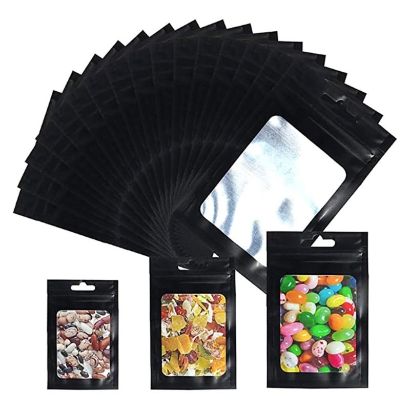100Pcs Self Adhesive Plastic Storage Bags Self Sealing Bags for Organizing Jewelry Small Item Organization Accessories