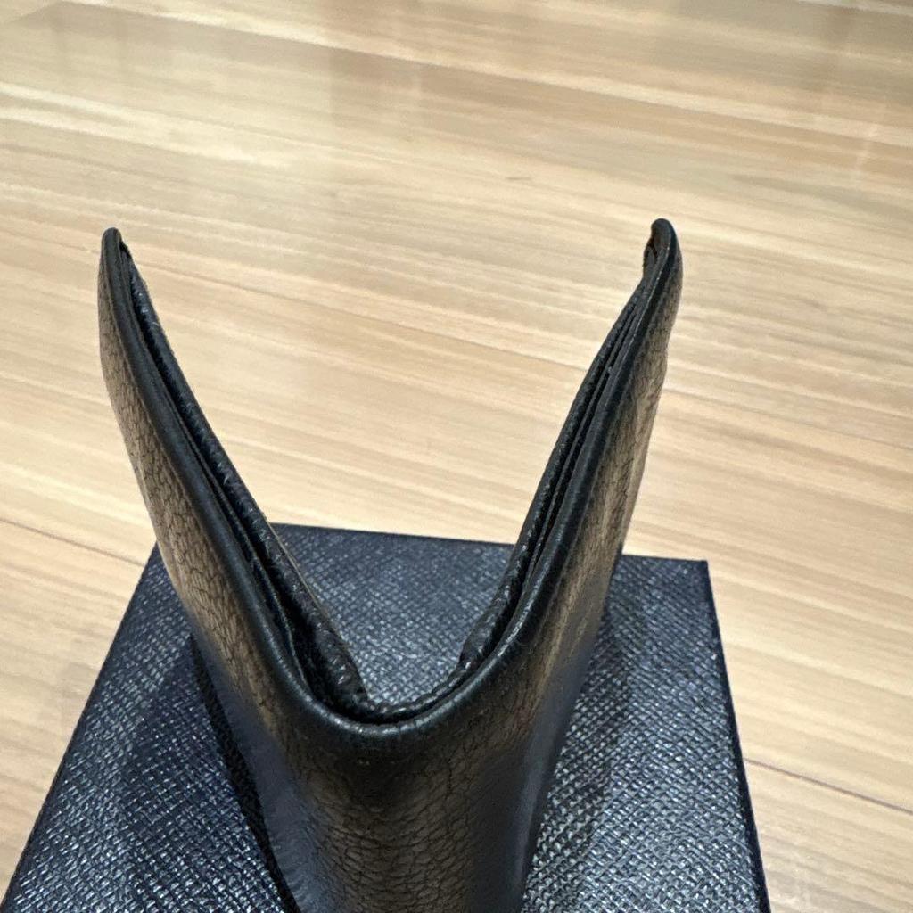 Used PRADA Bi-fold Wallet VITELLO GRAIN 2M0738