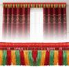 Color Tassel Lace Trim Polyester Fringe Trim Tricolor Ethnic Style Ribbon Sewing Garment Accessories Curtain Lace DIY Decor