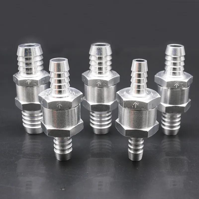 One Way 6/8/10/12/14/16mm 6 Size Valves Aluminium Alloy Fuel Non Return Check Valve One Way Fit Carburettor Wholesale Price