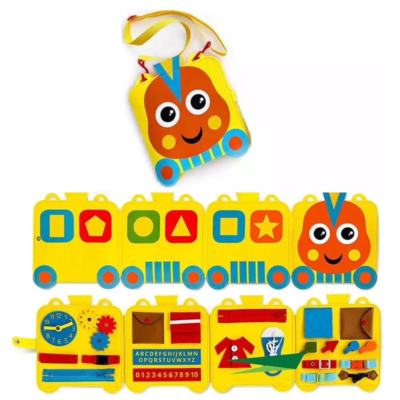 

Монтессори Детские Развивающие Милые Фетровые Игрушки для Практики Одевания Раннего Развития оранжевый