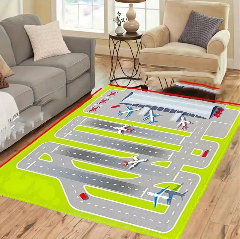 Airplane Runway Carpet Airport Decor Carpet Anti Slip Floor Mat Living Rooms Bedrooms Computers Welcome Floor Mat Home Decor