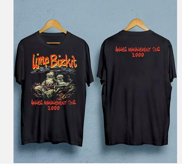 

Limp Bizkit Tour 2 SIDES T-shirt Black Unisex Cotton All Sizes 4XL
