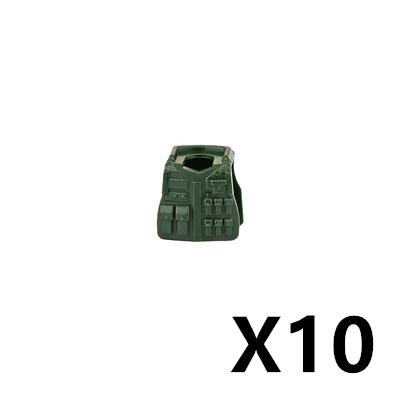 Military Soldiers Fighter Tactical Vest Accessories Building Block Rebound Clothes Armor Bricks Gift Toys For Children J083