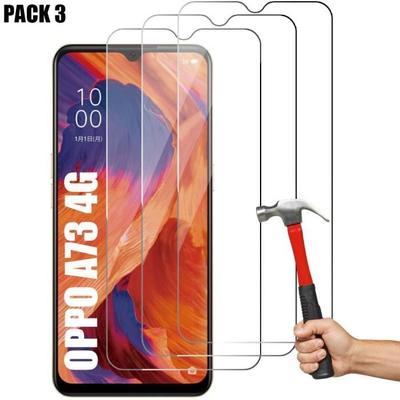 Pack-3 Tempered Glass for OPPO A73 4G Screen Protector 9H Shockproof