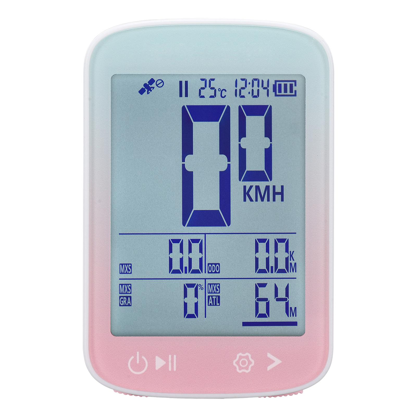 GPS Bike Computer Wireless Bike Speedometer High Clear Display 5 Star Positioning GPS BeiDou GLONASS Galileo Bike Odometer