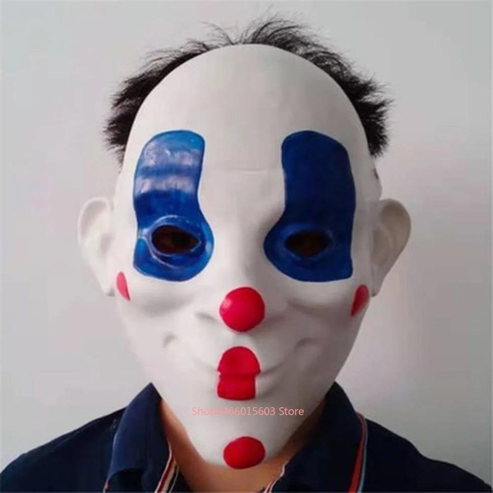 Bankrover Joker Masker Clown Maskerade Carnaval Feest Verkleed Latex Masker Cadeau Rekvisiet Accessoires Set Carnaval Feest Verkleed Rekvisiet One Size white