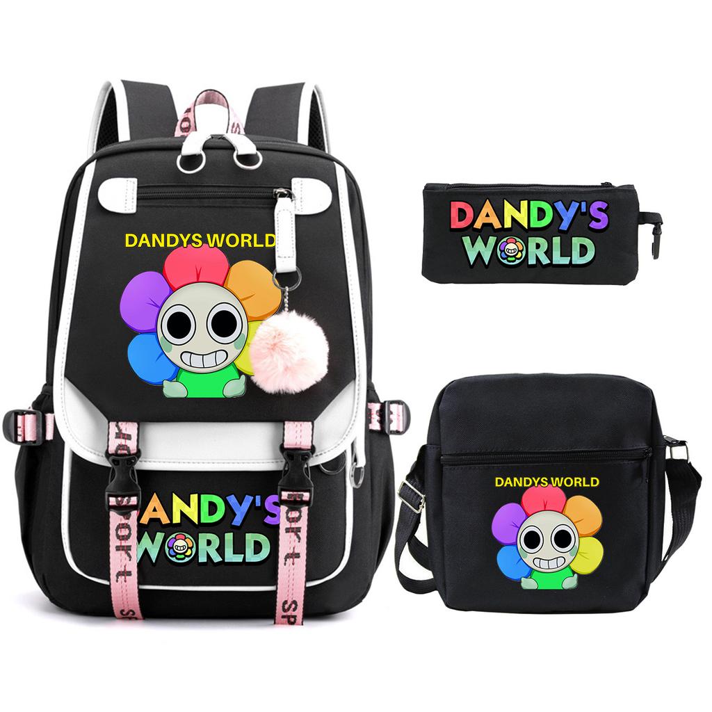 Dandy's World School Trend Children's Backpack Set Large Capacity Primary and Secondary School Student Leisure Bag