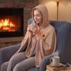 Portable Warming Cape for Travel Graphene Heated Shawl Wrap USB Rechargeable Cordless Blanket