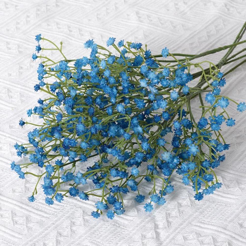 Umělé minihlavice Gypsophila Hortenzie Bílé květiny Svatební potřeby Domů DIY Dekor pro miminko Umělé květinové aranžmá